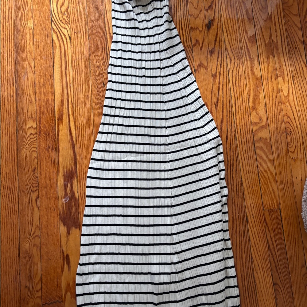 Blu Pepper Black and White Halter Sundress